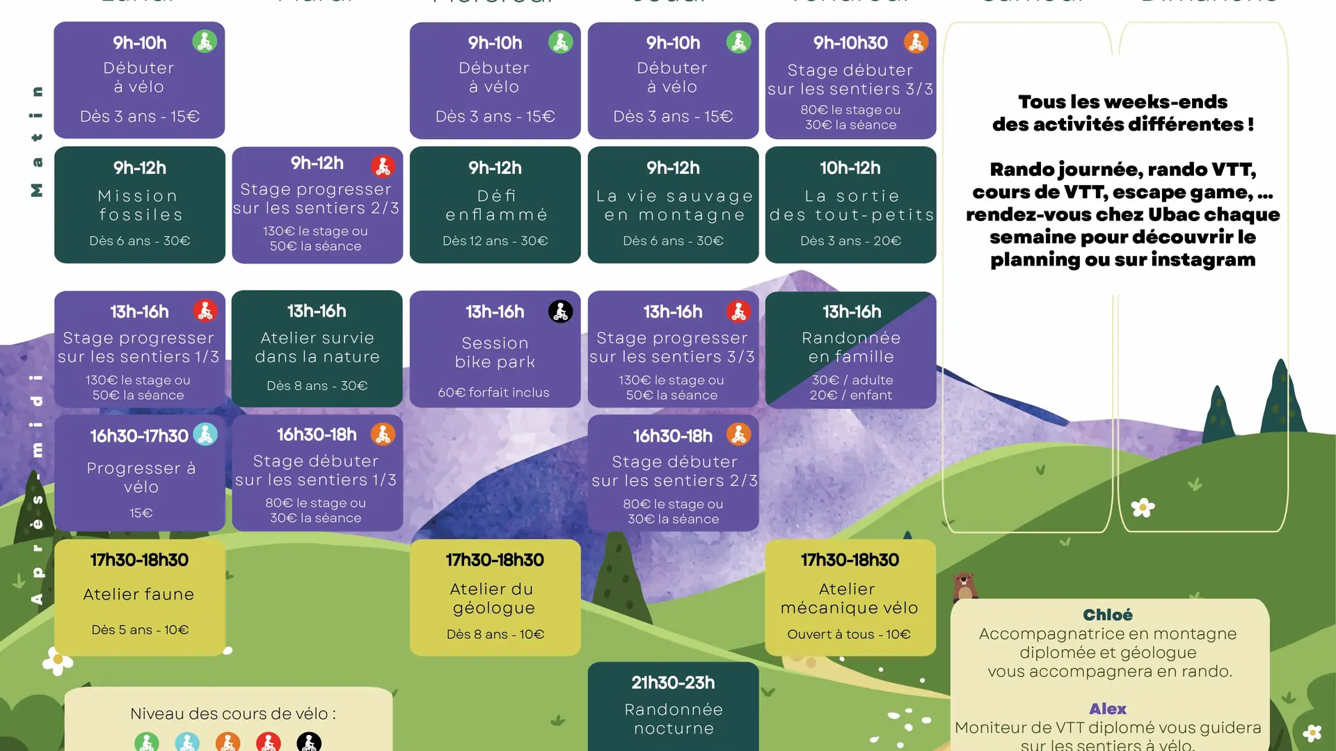 Programme été 2026
