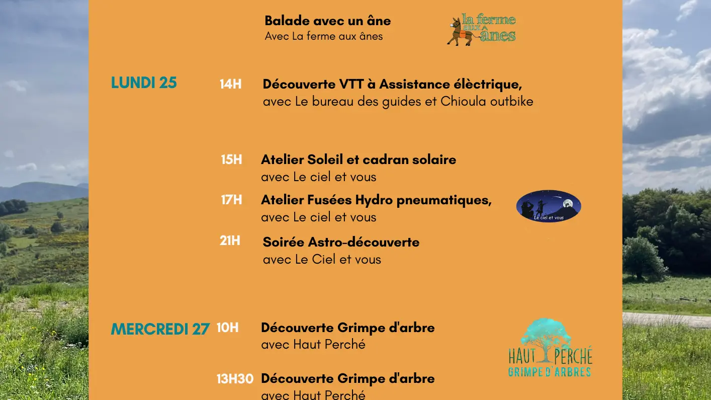 Du 23 au 30.08.Programme