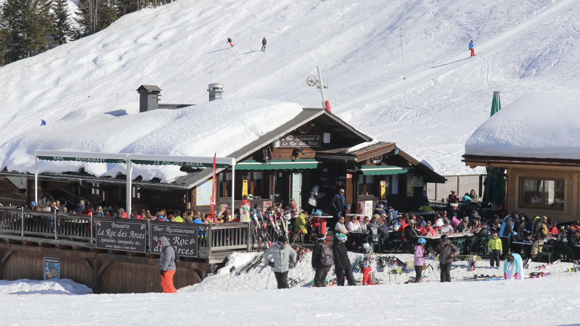 Roc des Arces au Grand-Bornand l'hiver