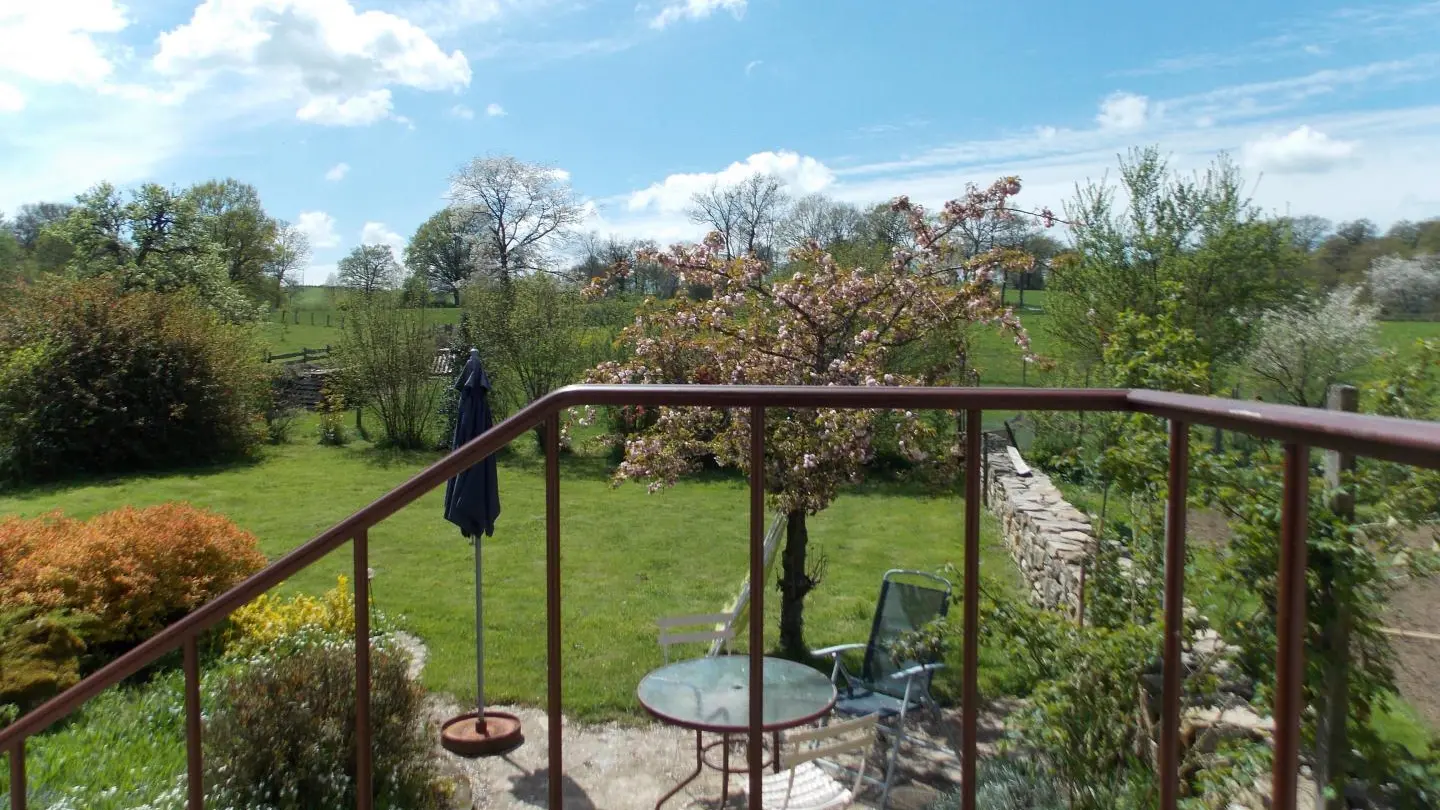 Vue sur la terrasse  Côté jardin