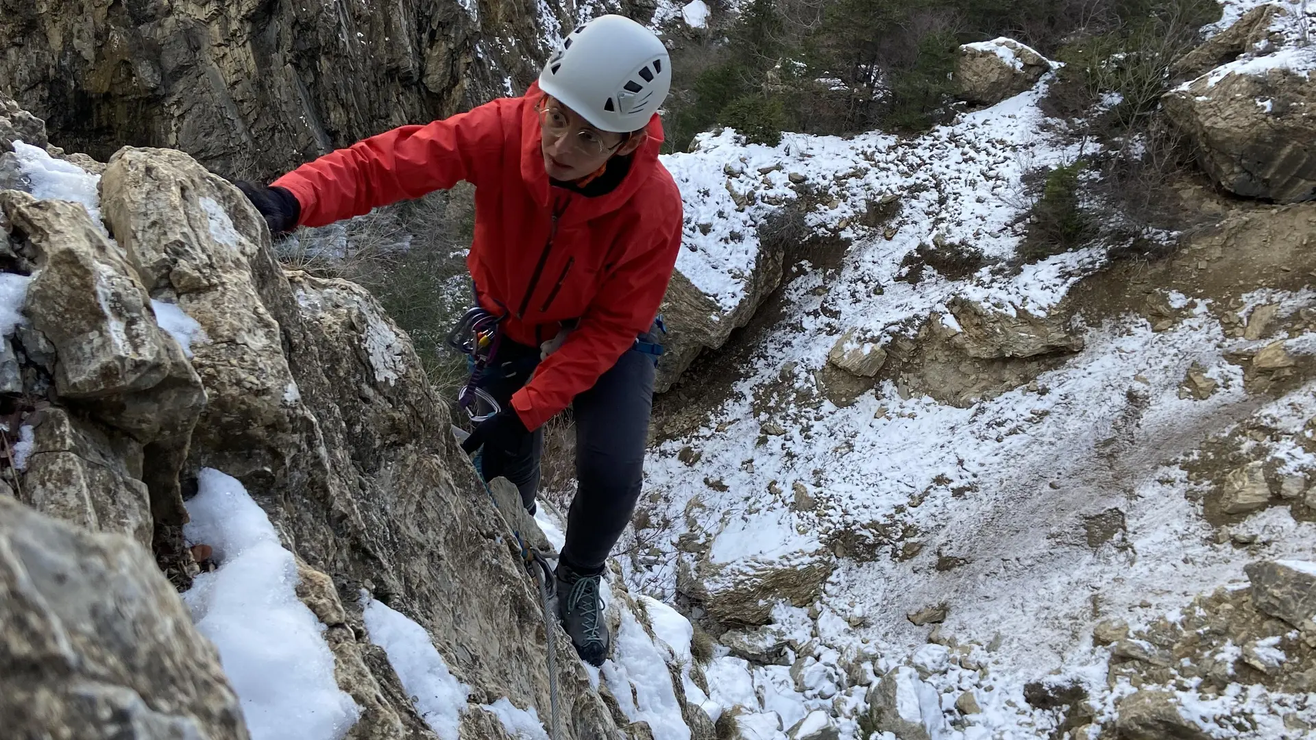 Via ferrata hiver