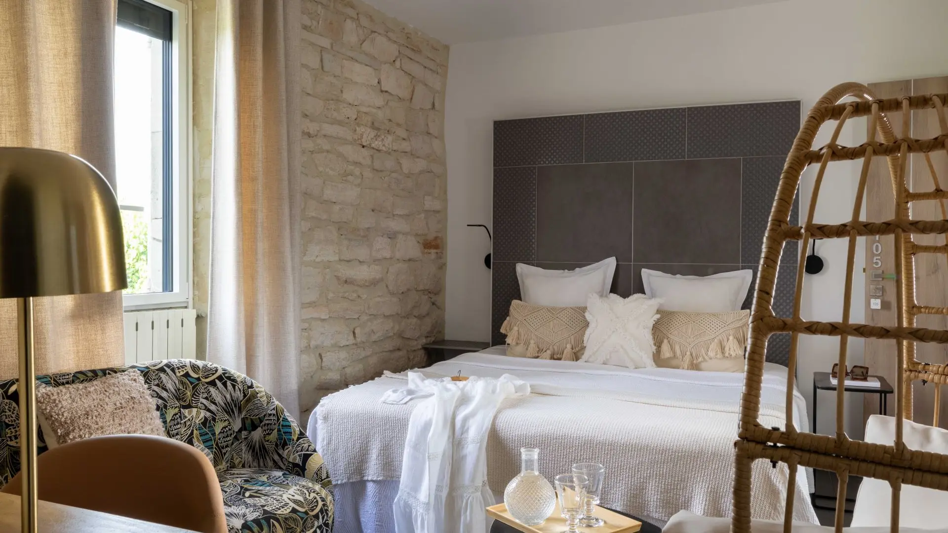 Hôtel Le Mas du Terme_Barjac_chambre