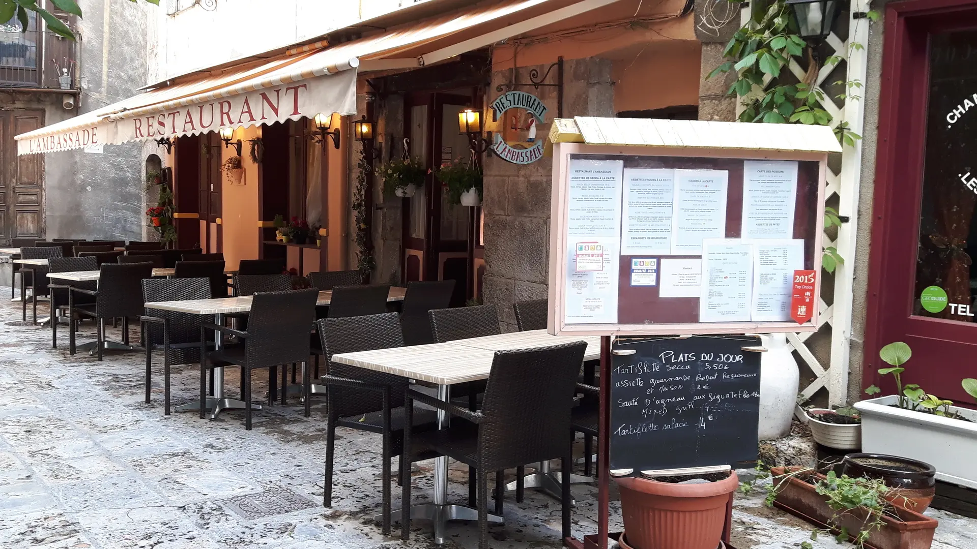 Terrasse du restaurant