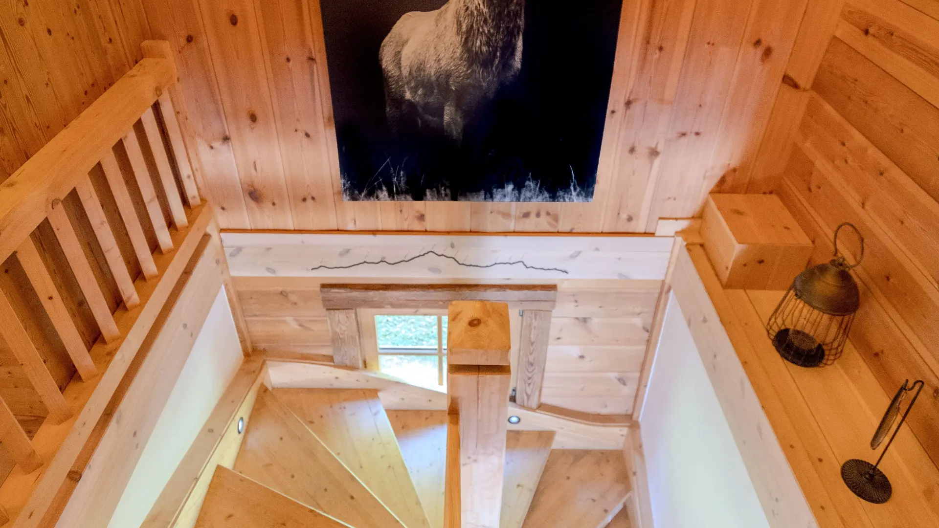 Une décoration de montagne soignée