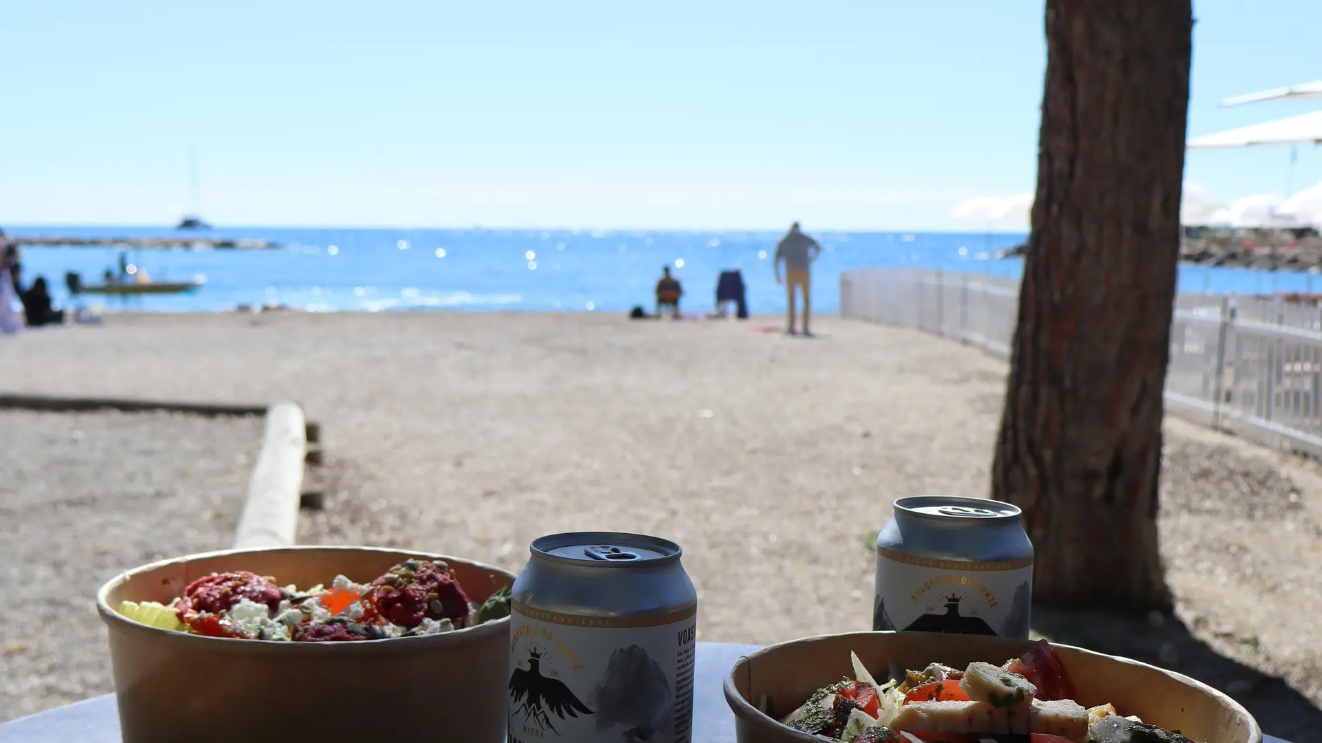 SALADE FAITE MINUTE FRAICHES, ETE SNACK PLAGE BAIA BELLA SUR LE POUCE