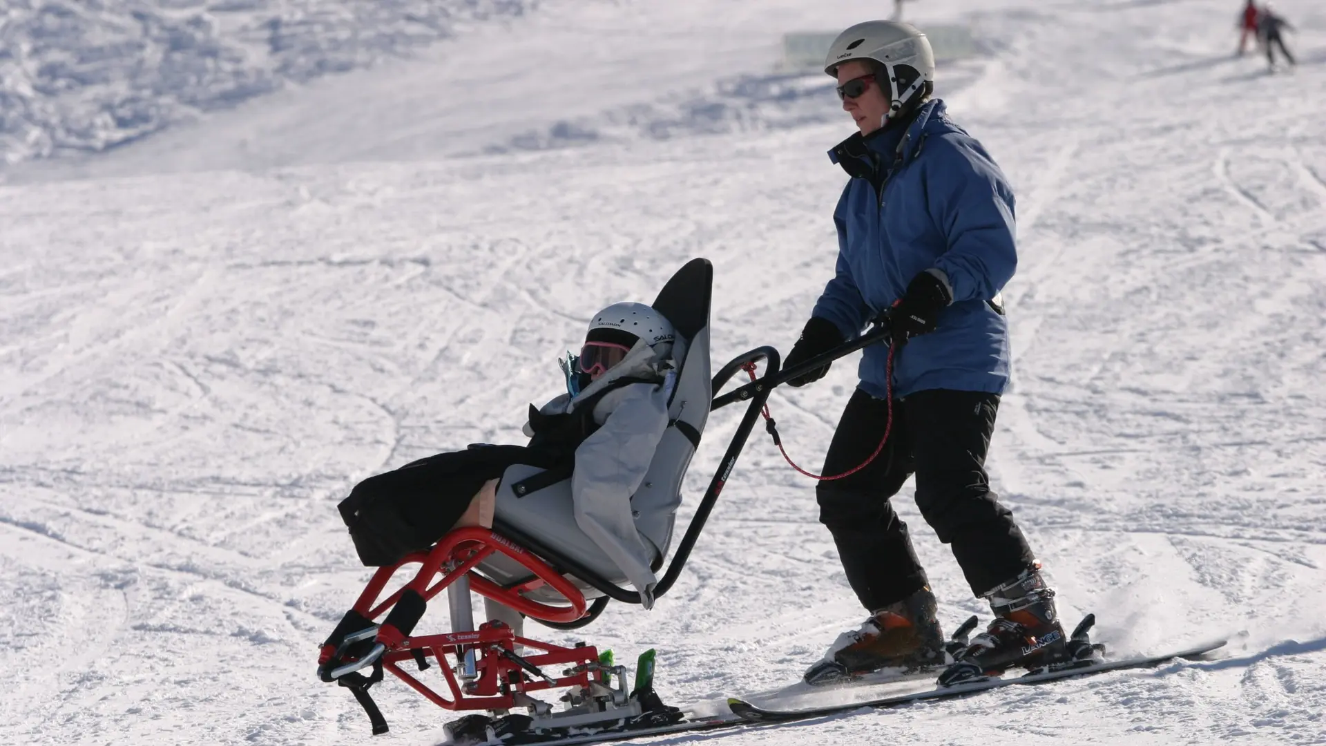 Laetitia et Emilie en Dualski piloté