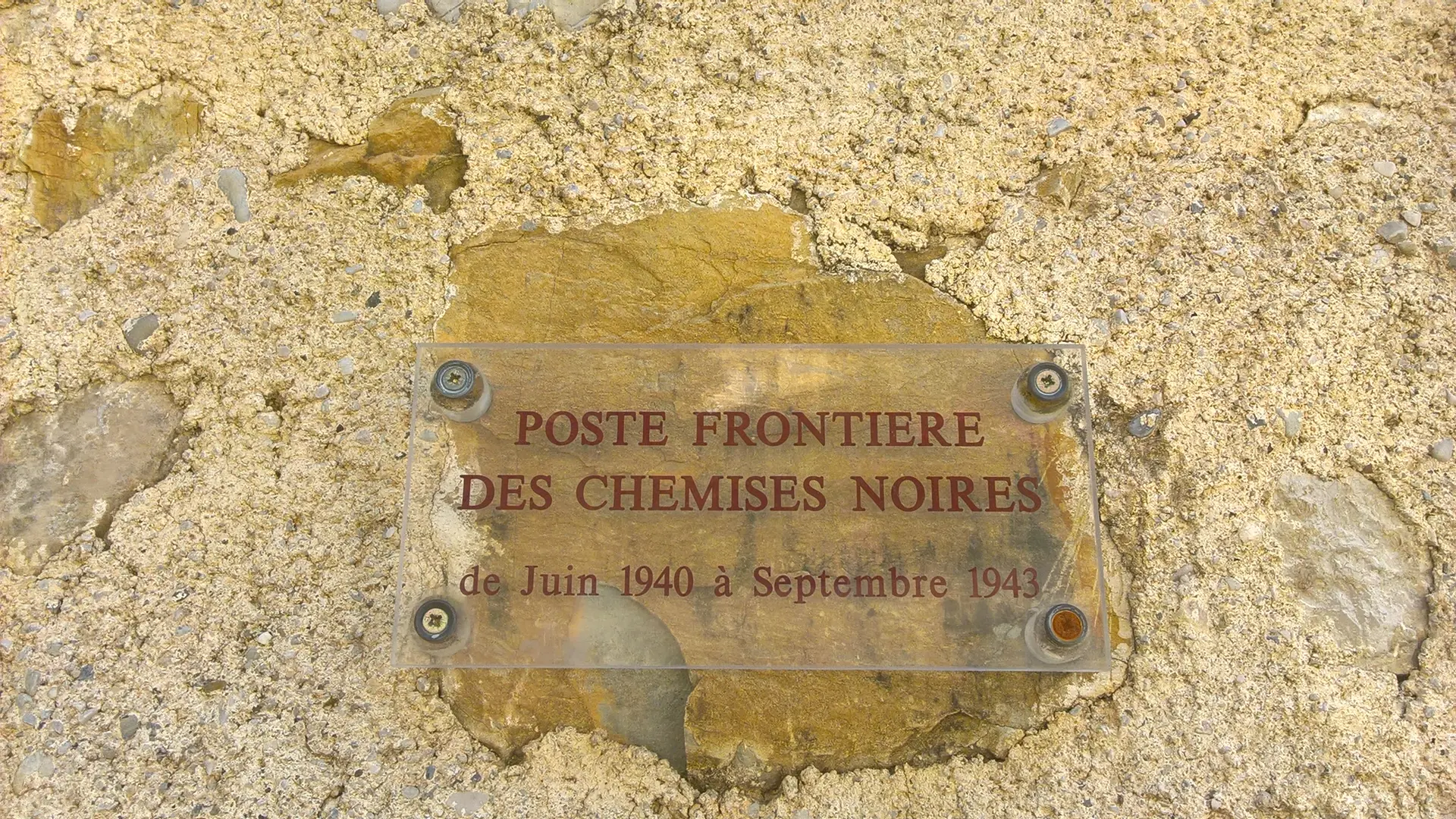 Poste-Frontière des Chemises Noires à la chapelle Saint-Roch