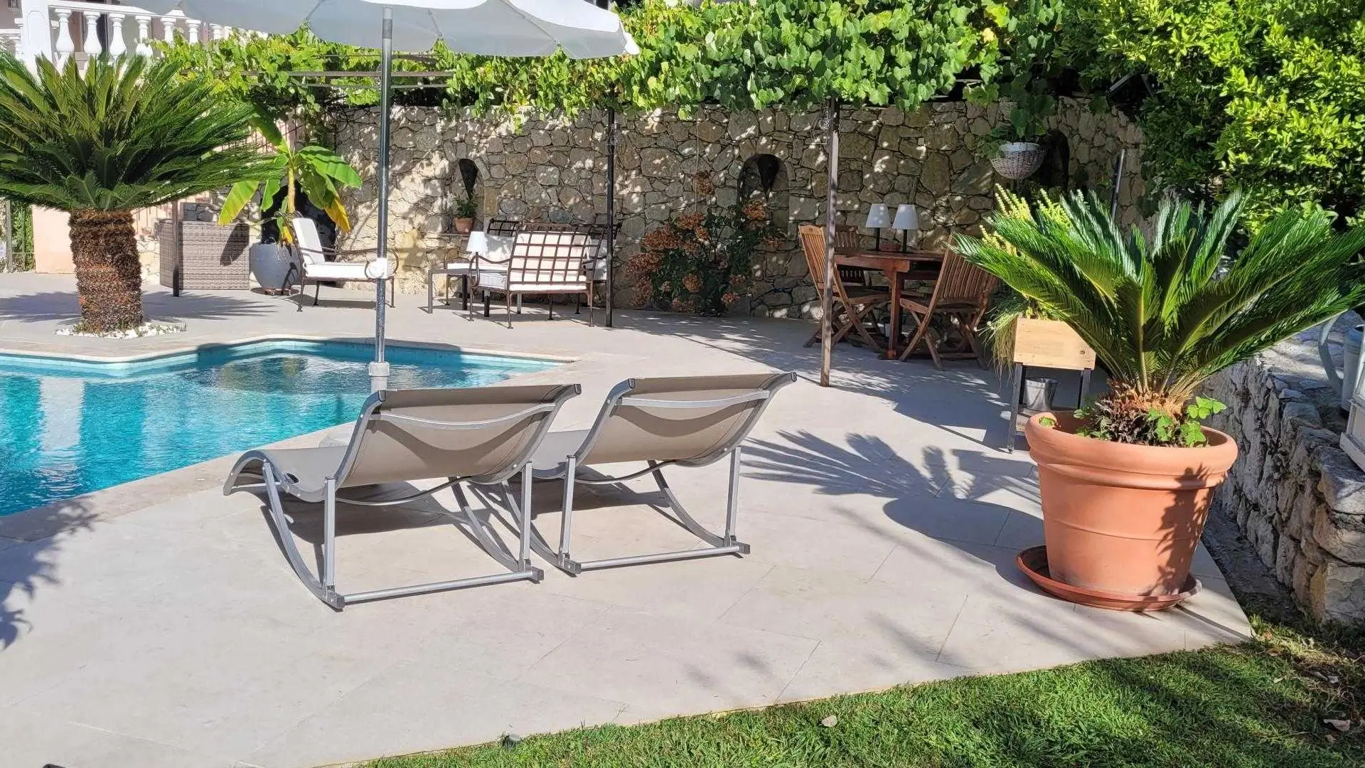 Coin transats Gîte Macalinewa Gîtes de France Alpes-Maritimes Saint-Jeannet