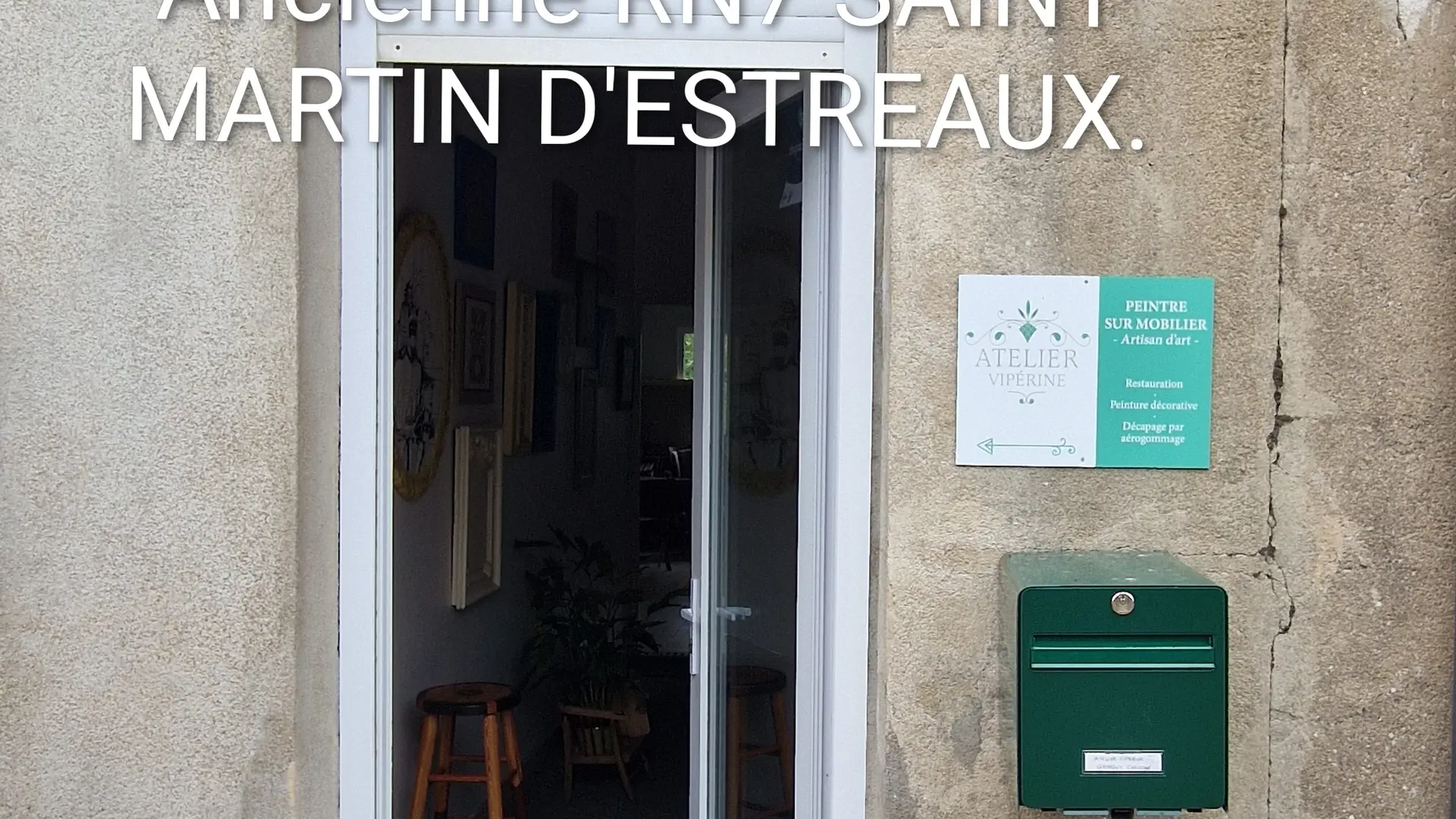 Nouvelle adresse de l'atelier