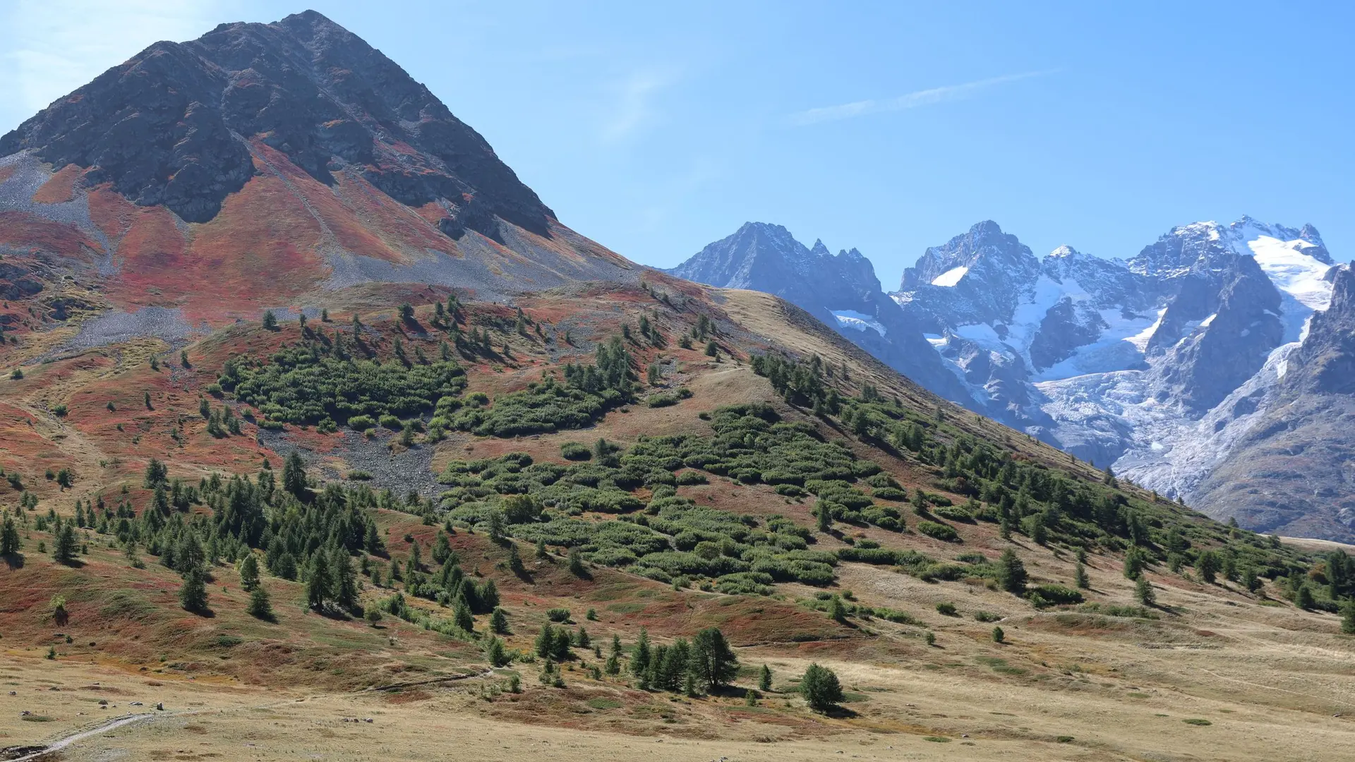 Sommet de Laurichard depuis le col du Lautaret