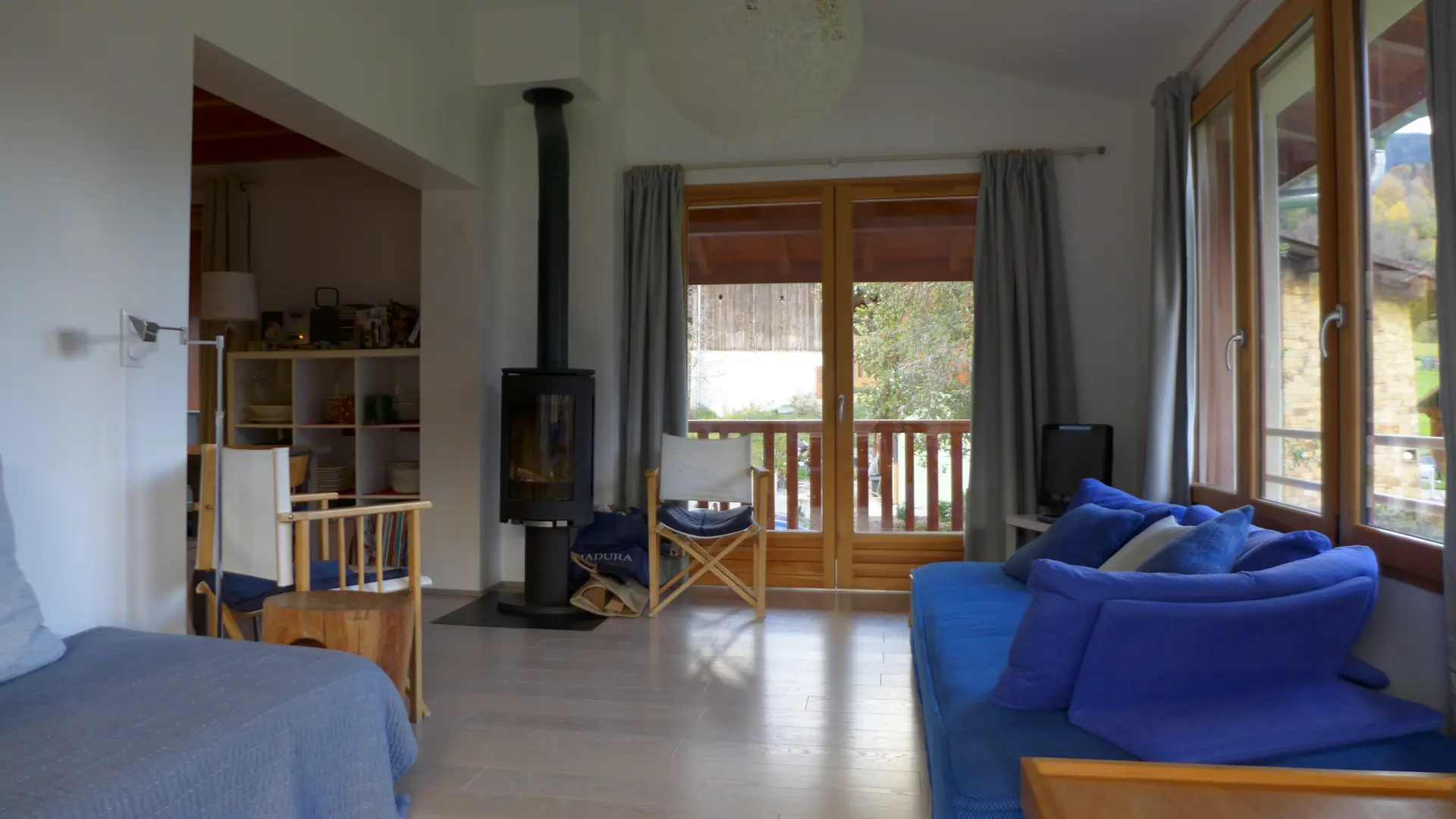 séjour aevc poêle à bois