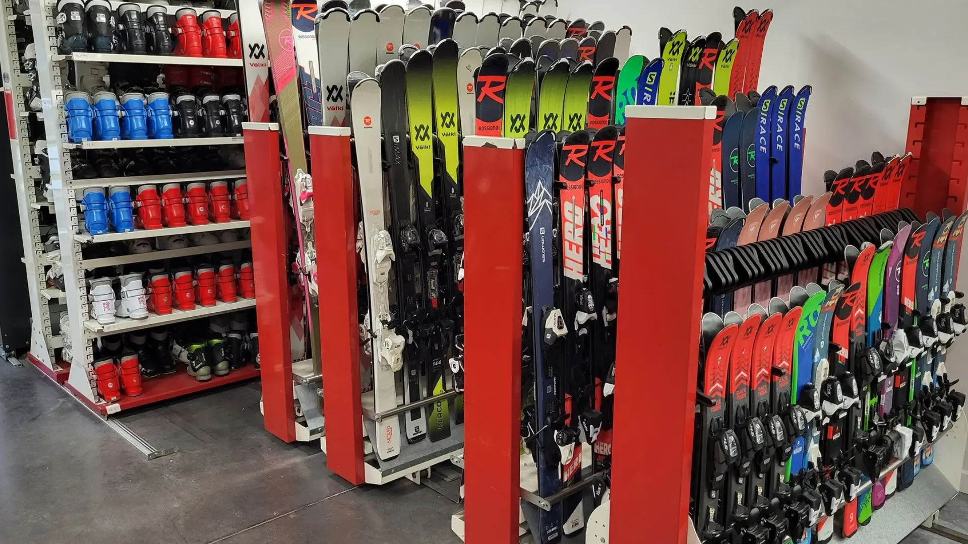 skis et chaussures de ski