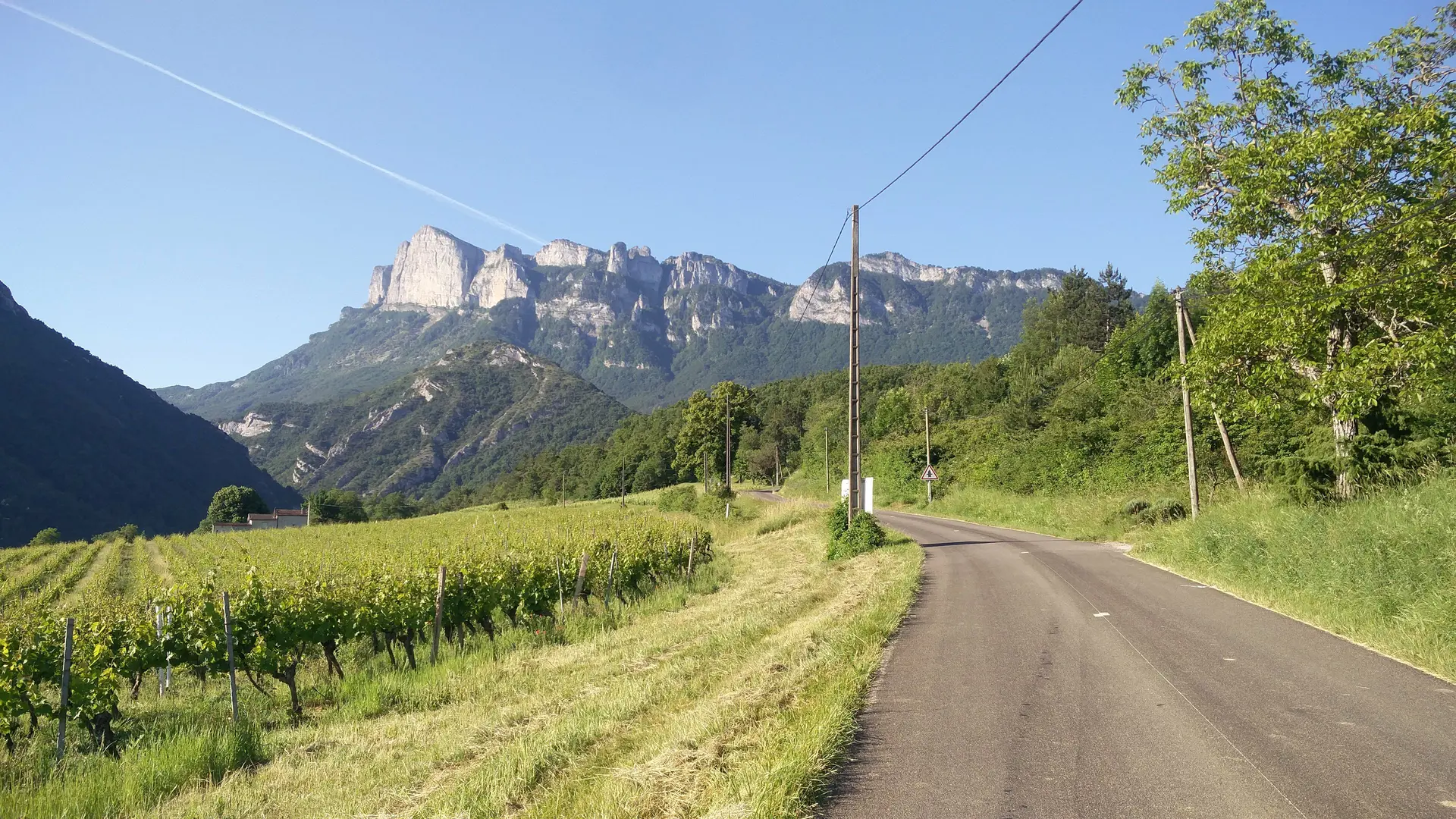 Des routes calmes et tranquilles qui se prêtent parfairtement au vélo