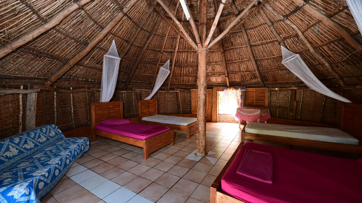 Traditionnal Hut interior