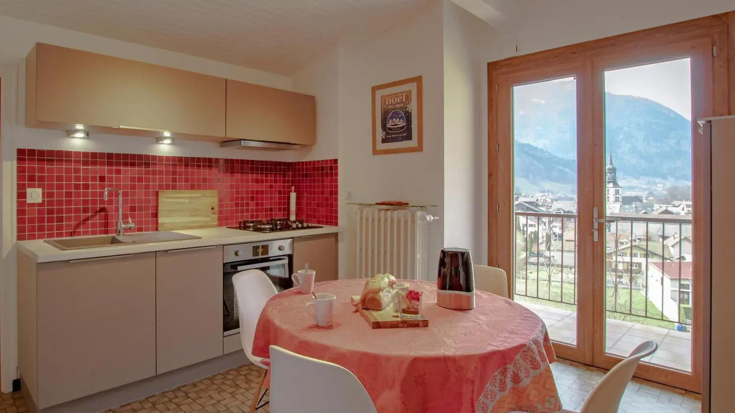 Belle vue sur le village depuis le gîte.