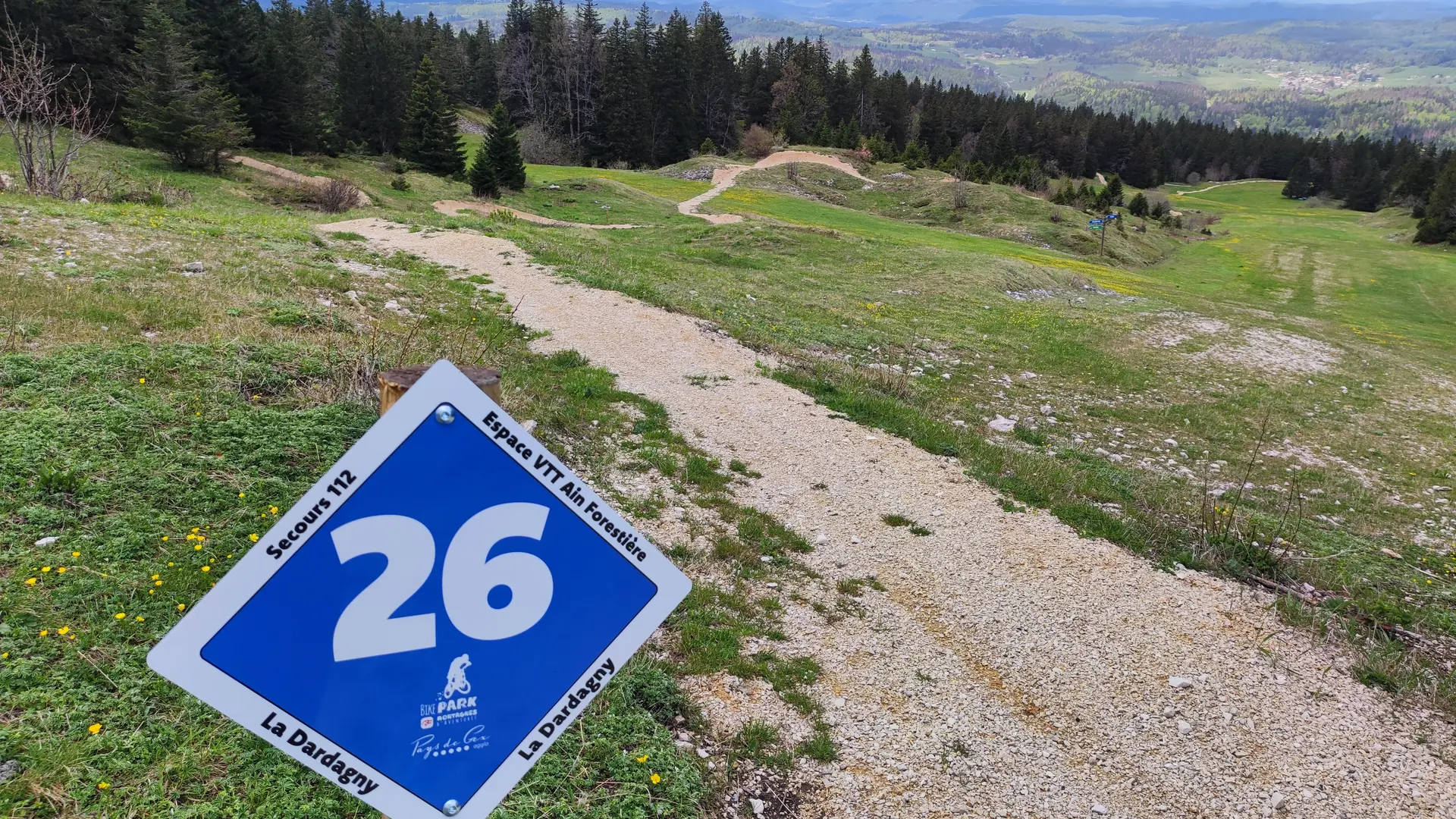 Mountain bike signs
