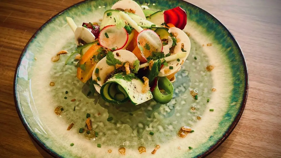 Tarte fine du restaurant