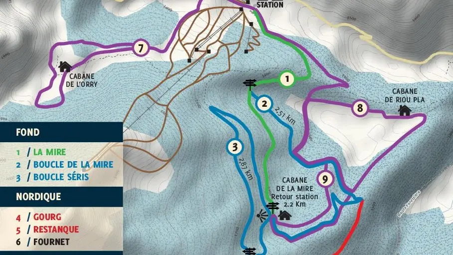 Plan de l'espace nordique