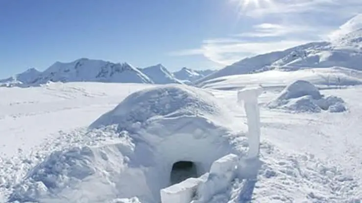 Village d'igloos Alpi Traîneau