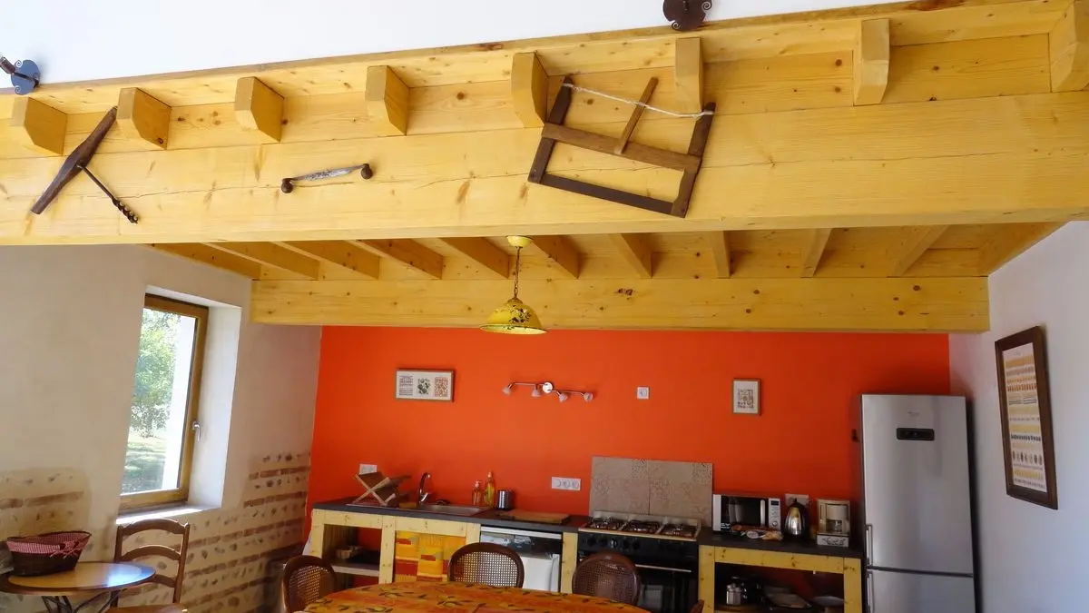 Ferme Passion Chambre Bugey - Séjour/cuisine