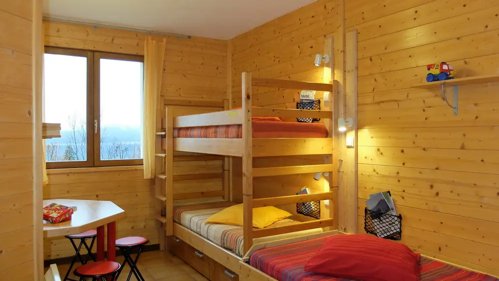 La chambre à 3 lits tout particulièrement prévue pour les enfants