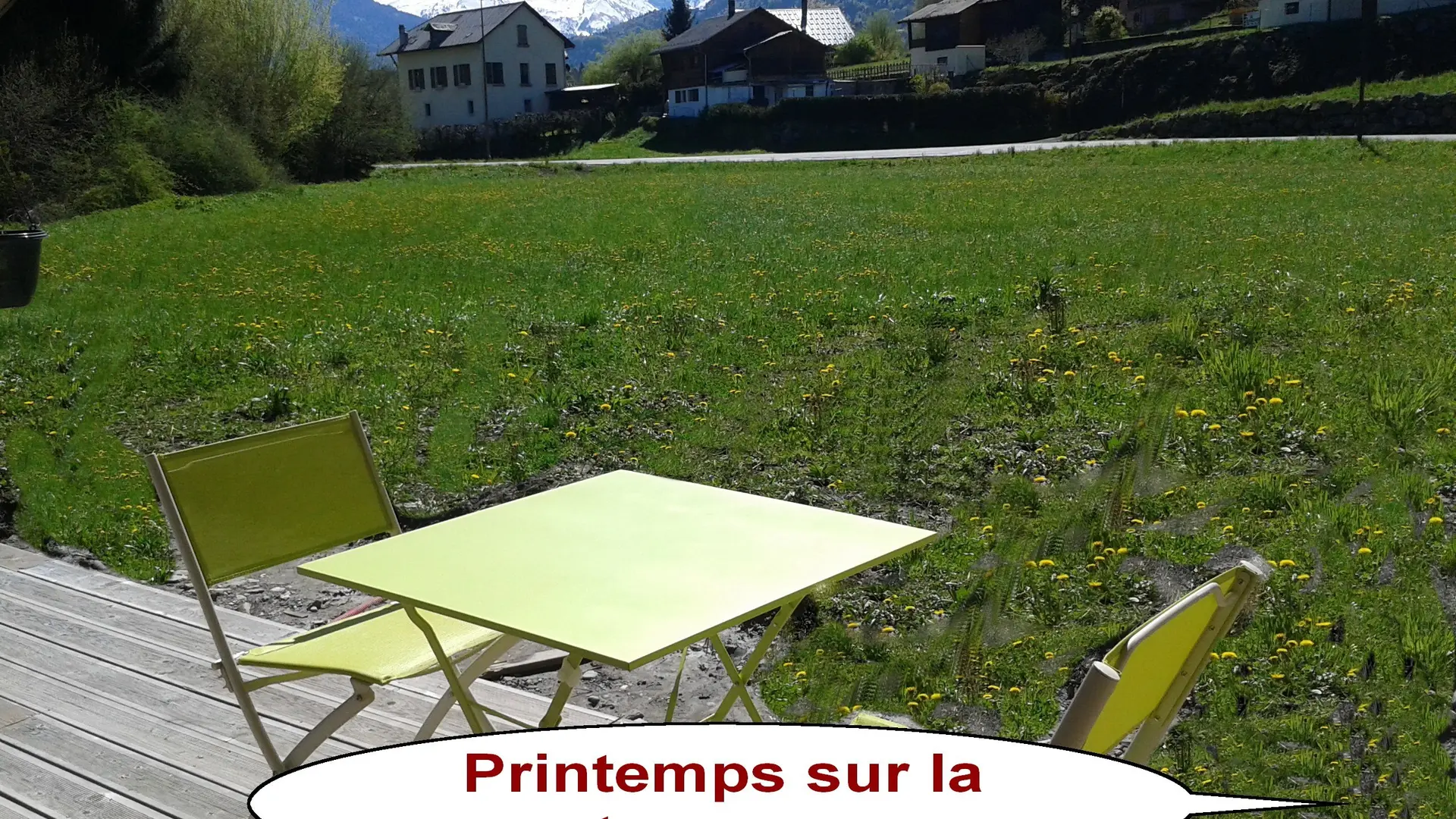 printemps sur la terrasse