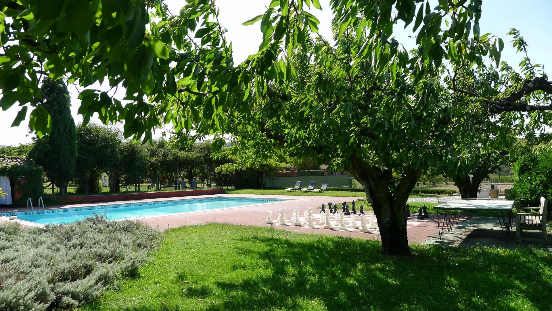 piscine jeu d'échecs géant, ping-pong