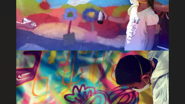 Atelier d’exploration street art avec Enkage