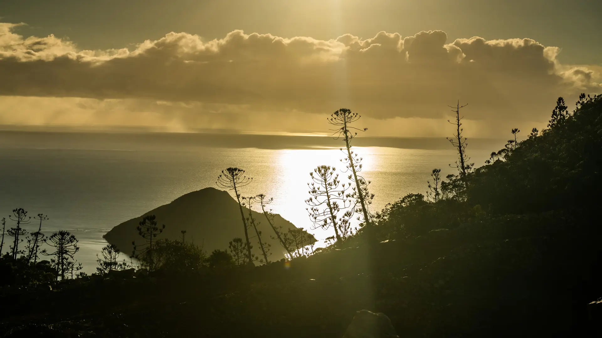 Canala,p point de vue, coucher de soleil