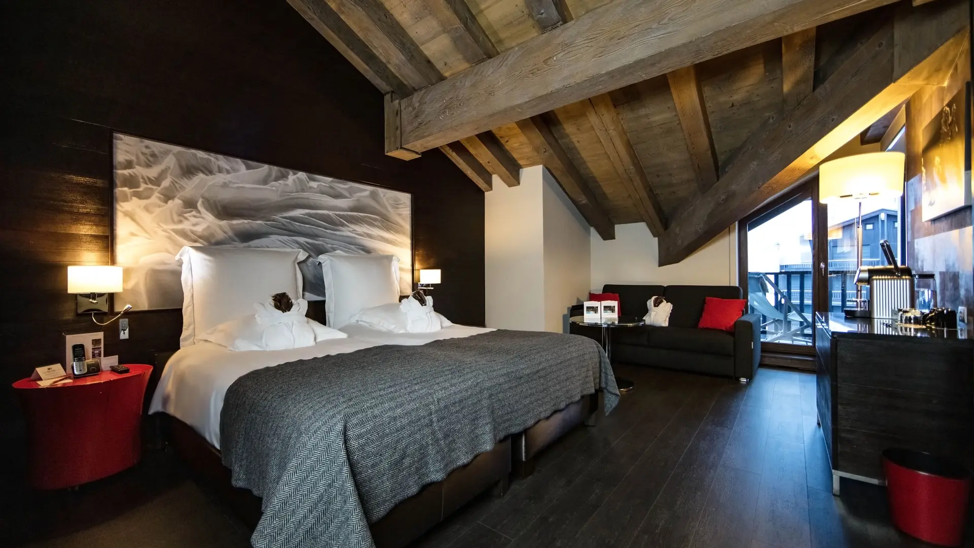 Chambre - Hôtel Avenue Lodge - Val d'Isère