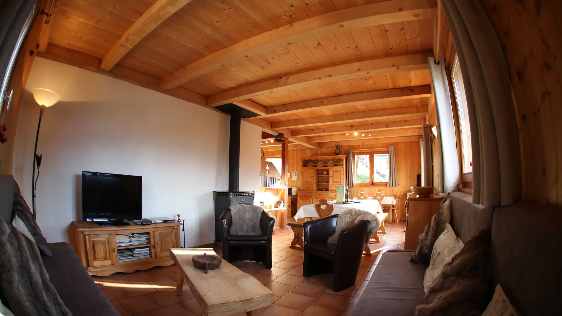 Chalet Le Grepon, coin salon
