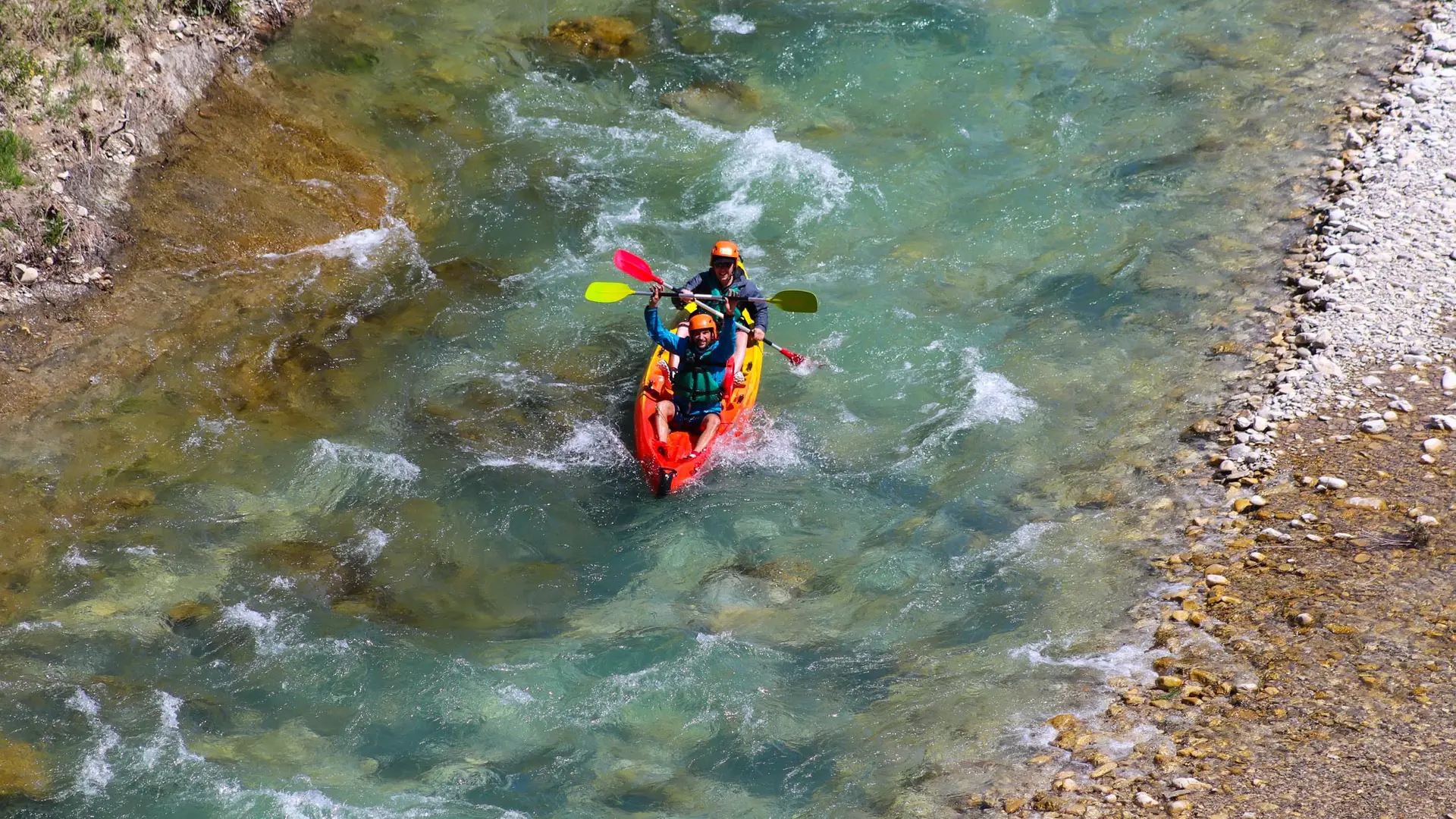 Kayak sur la Drôme