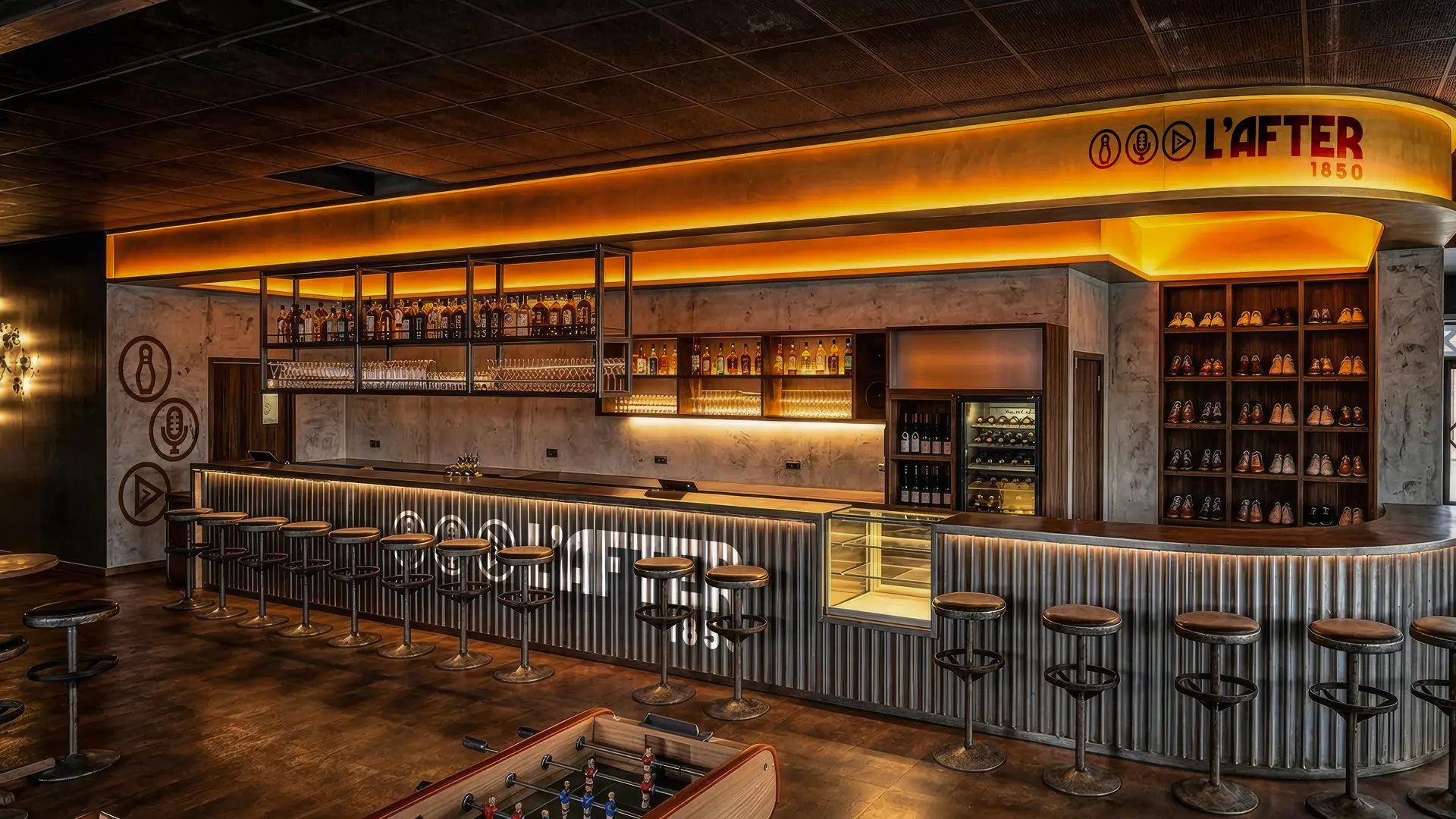 Bar de L'After 1850 (simulation, visuel non contractuel)