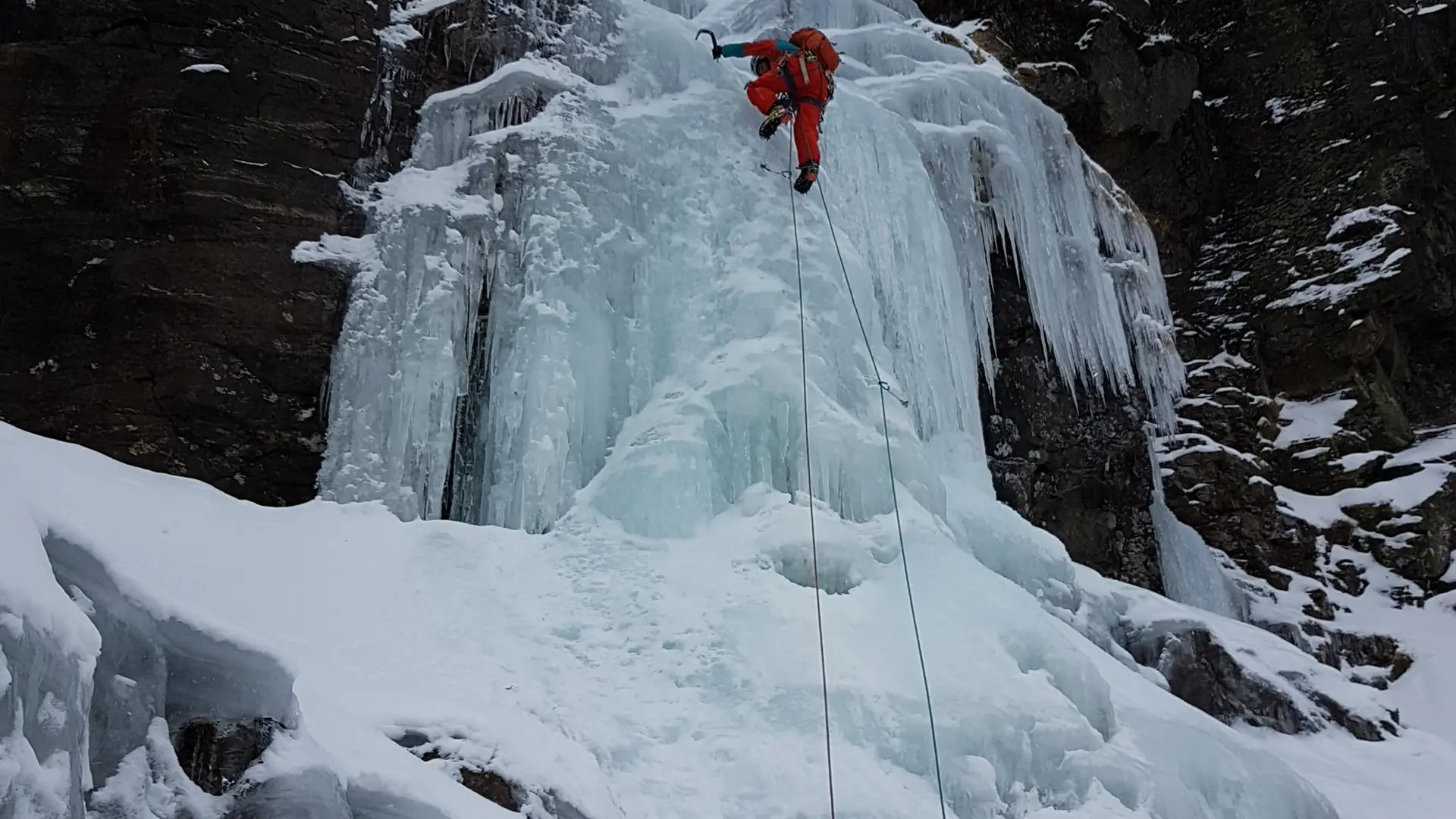 Activité encadrée cascade de glace