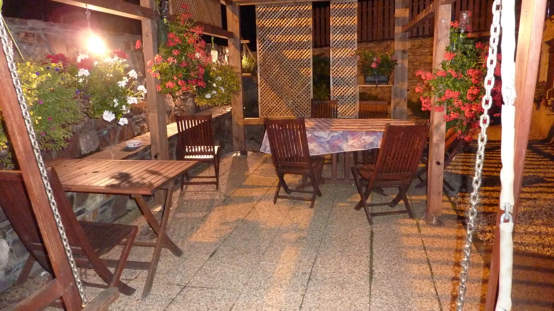 Pergola de nuit