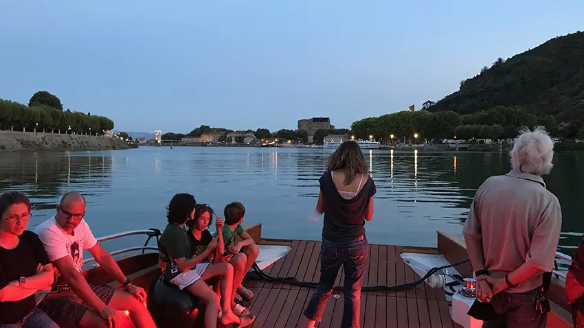 Promenade sur le Rhône avec la Compagnie des Canotiers