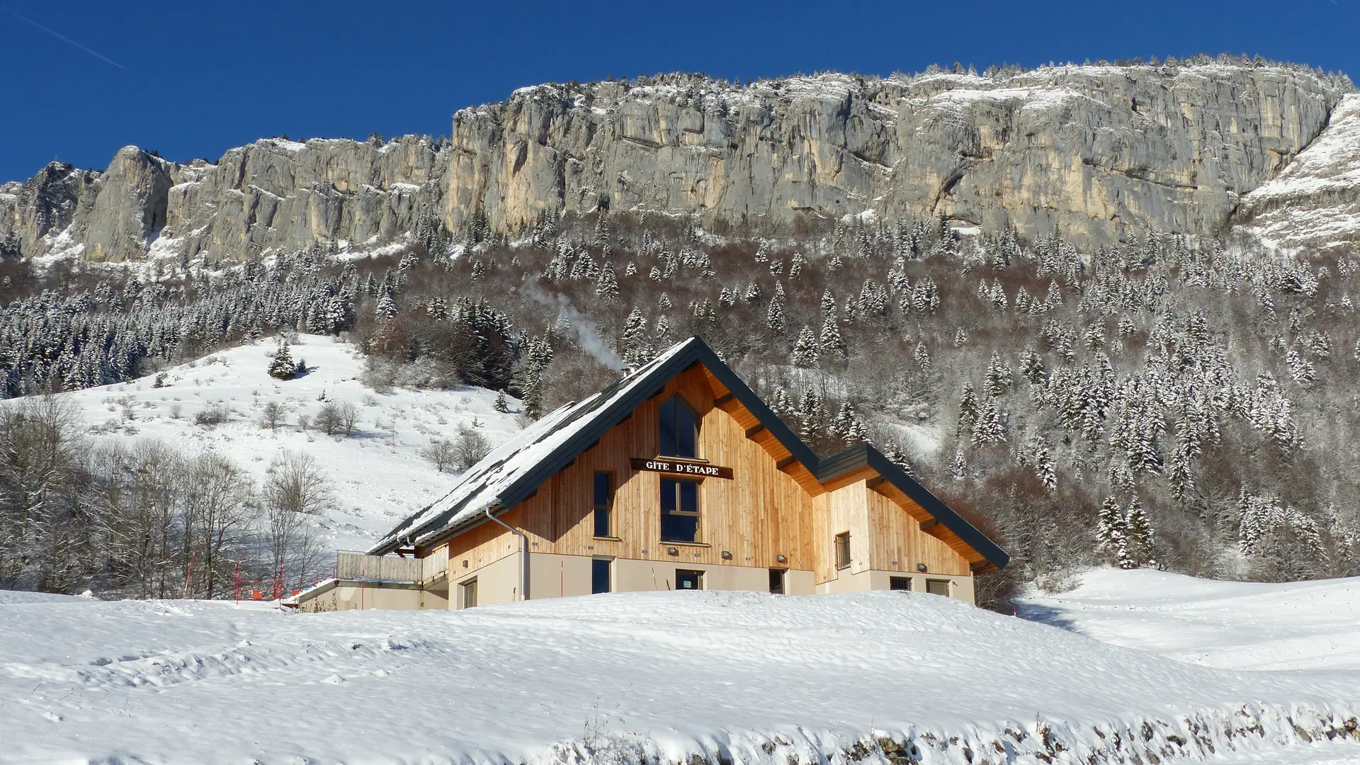 Le centre l'hiver