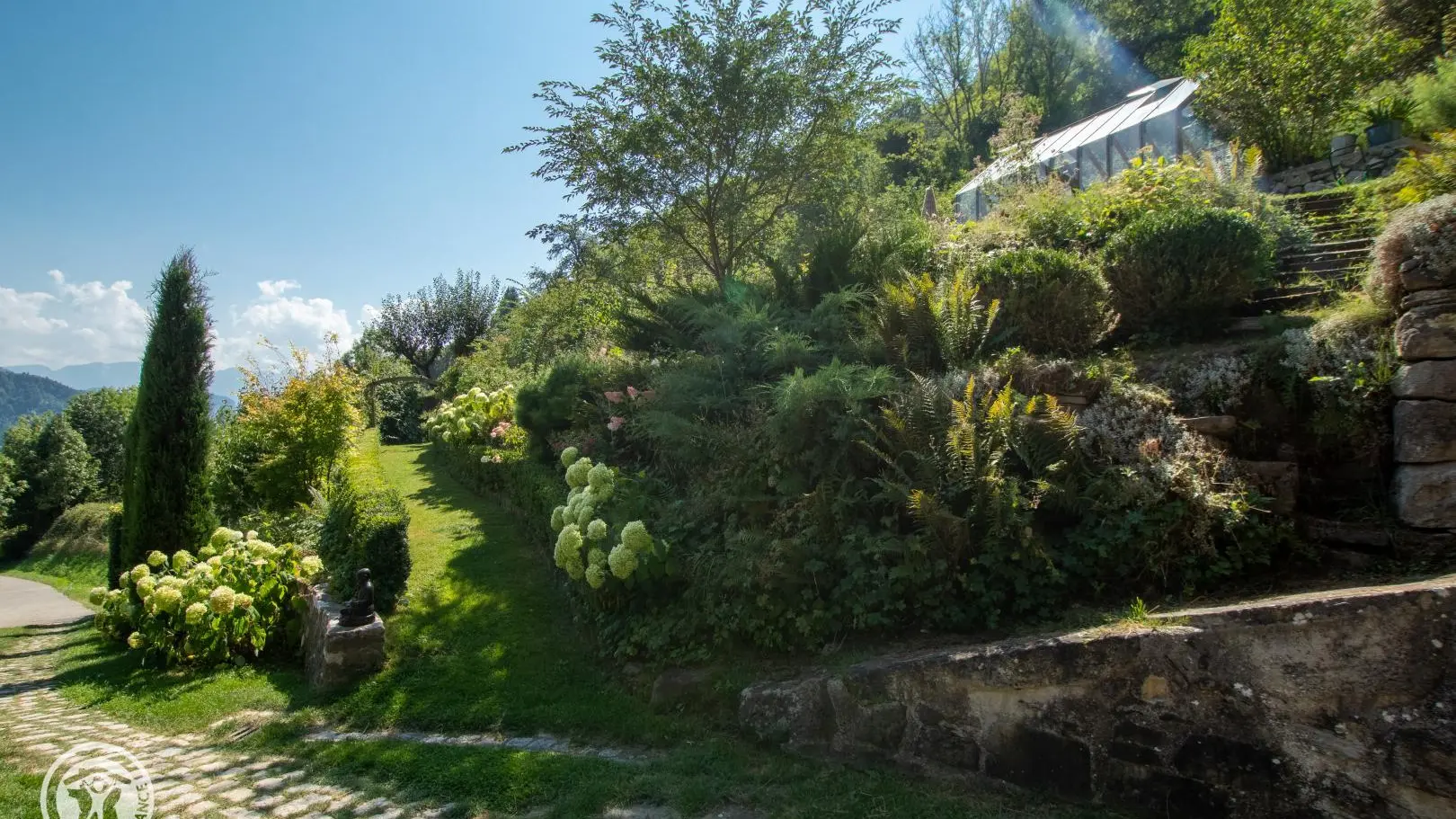 Cheminement paysagé