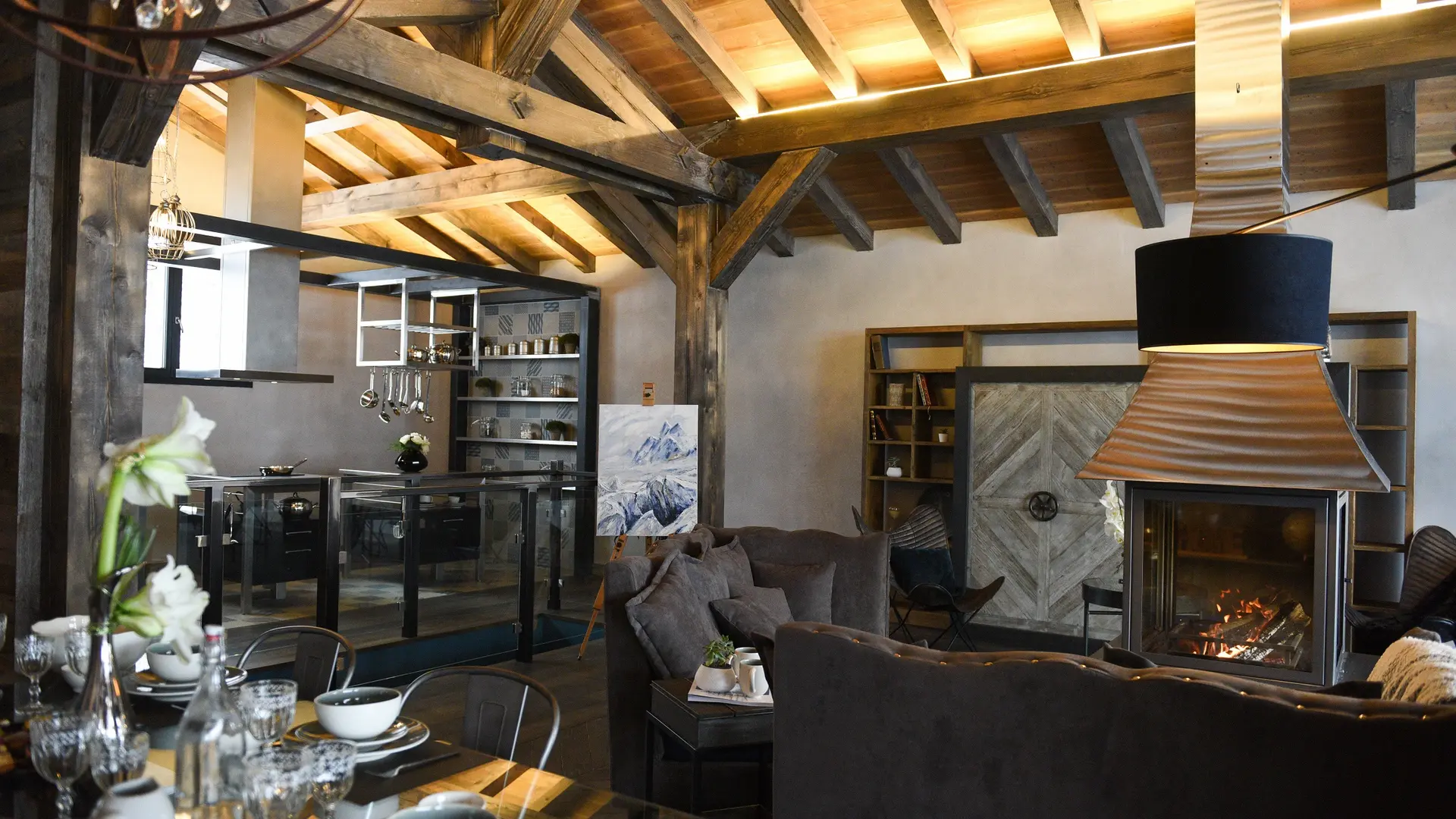 chalet l'atelier de charlotte -salon