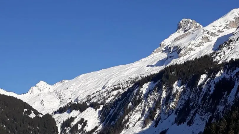 Vue du balcon en hiver