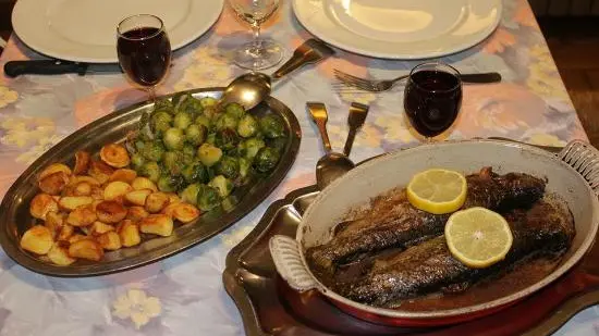 Truites et petits légumes