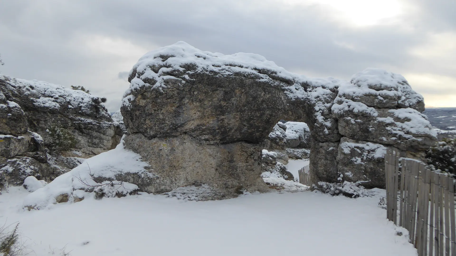 Les Mourres sous la neige