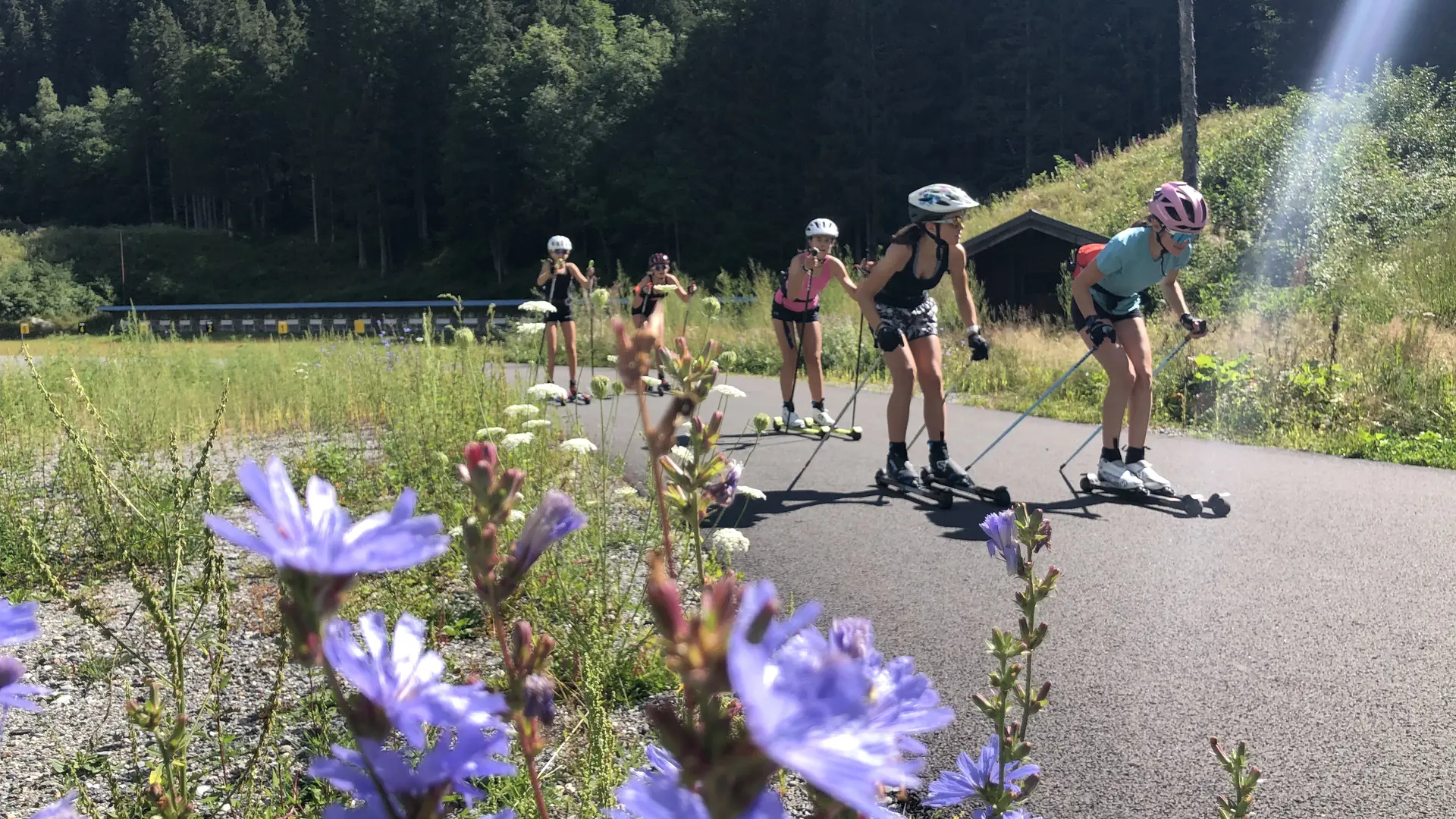 Ski roue avec Alpinum aux Contamines Montjoie