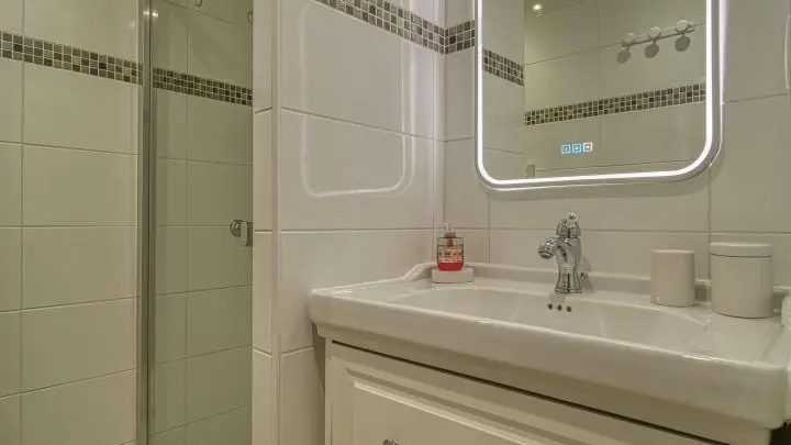 La salle d'eau. Le WC est indépendant