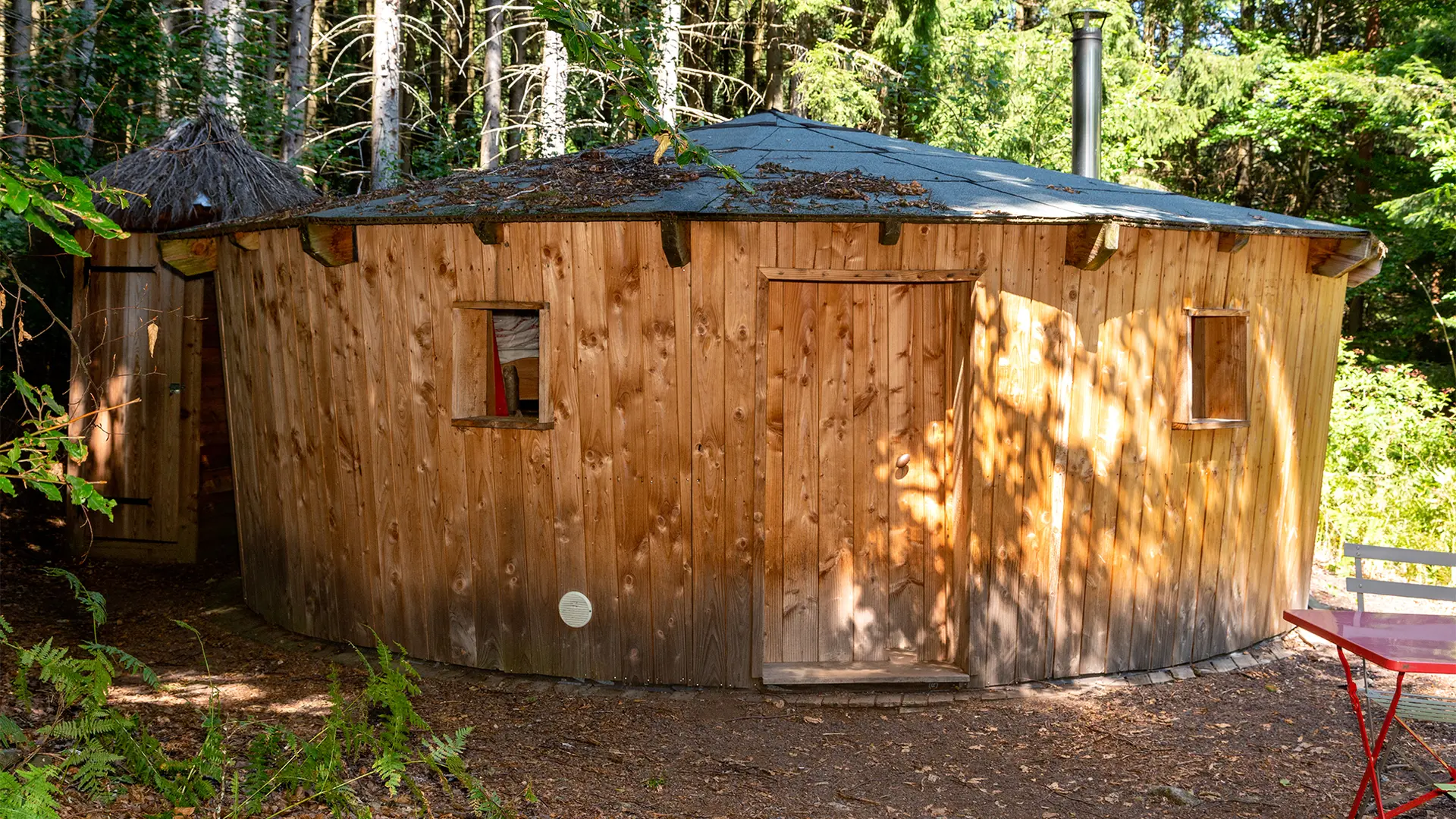 yourte en bois