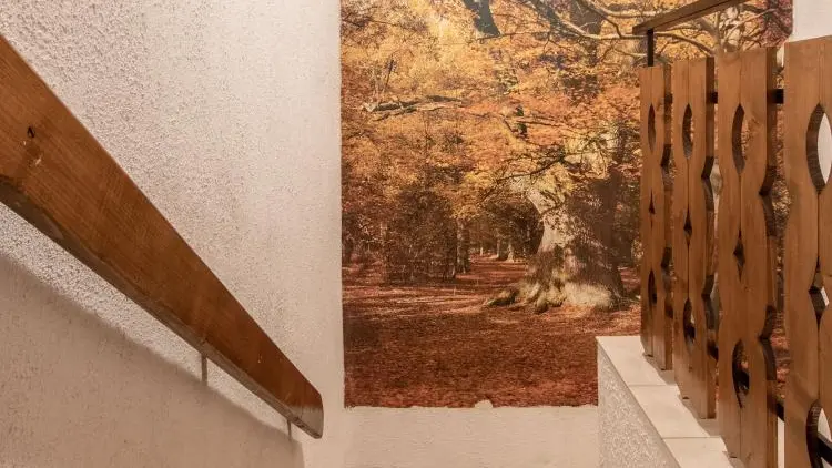 Escalier d'accès au gîte