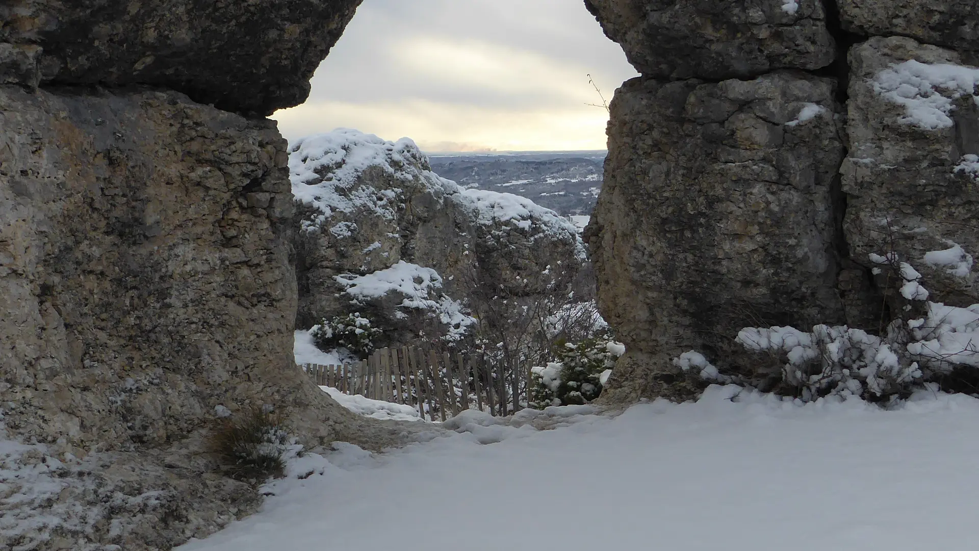 Les Mourres sous la neige