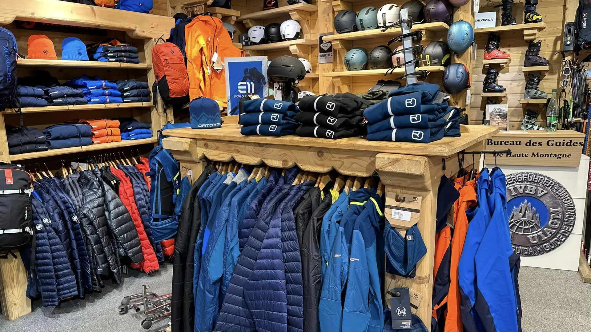 Intérieur boutique - Mountain Pro Shop