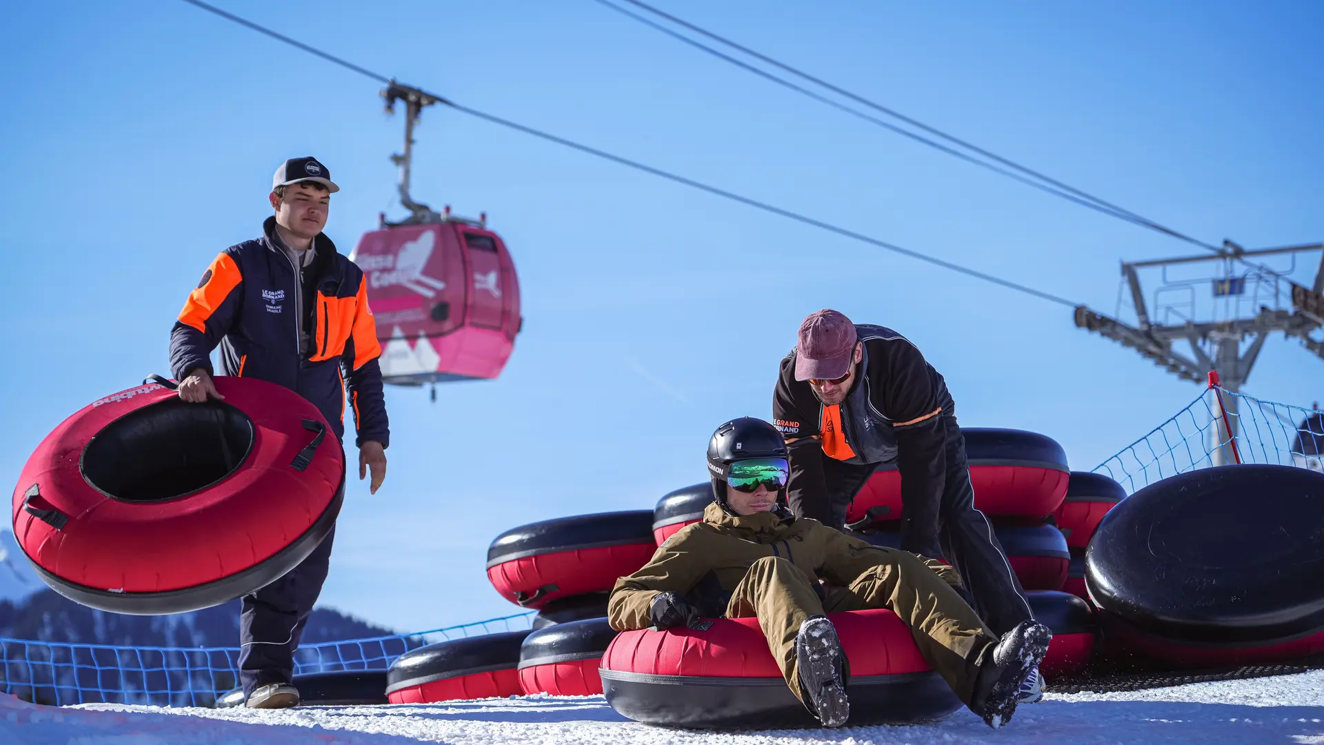 Snowtubing departure point_Le Grand-Bornand