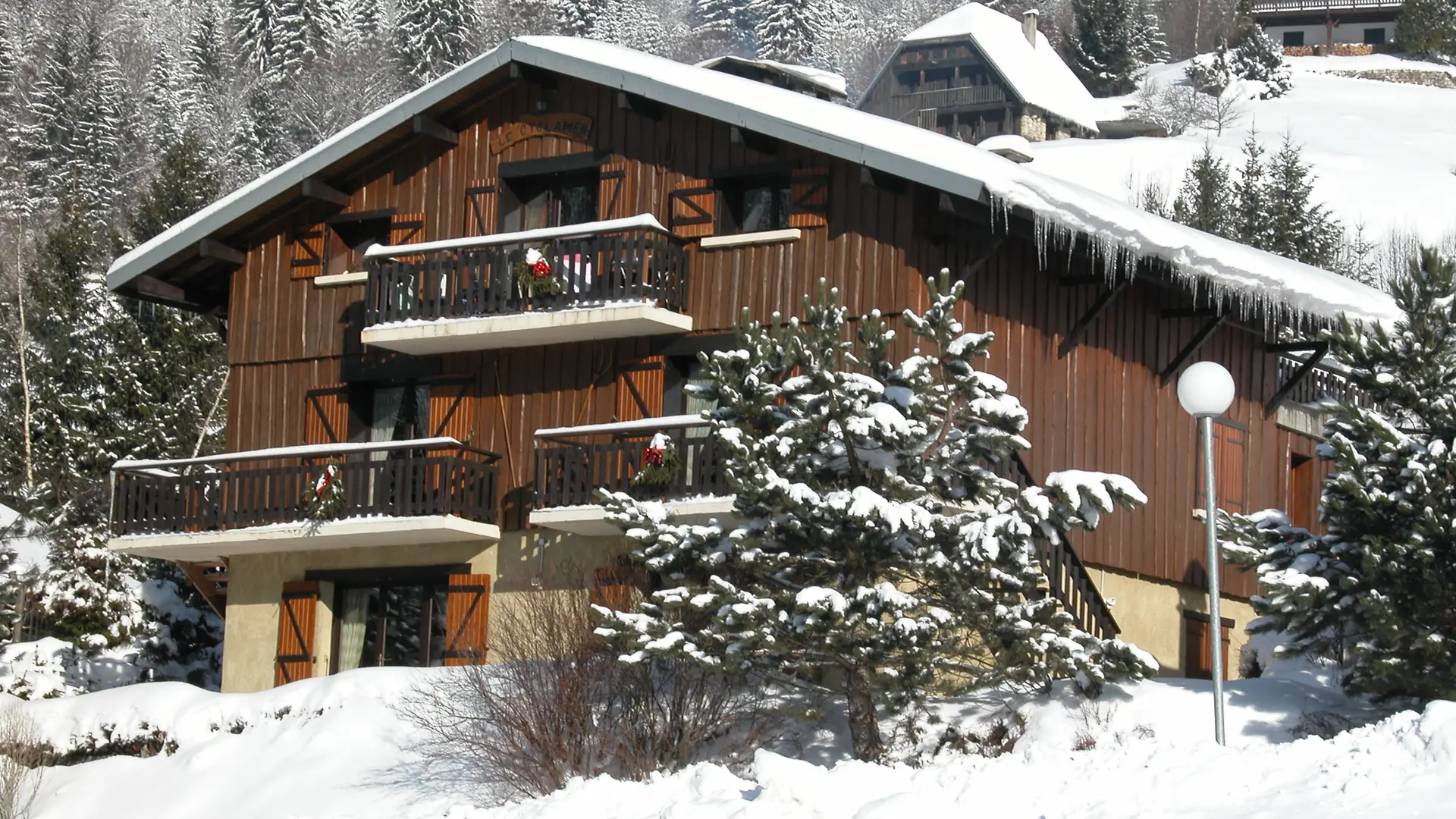 Chalet en hiver